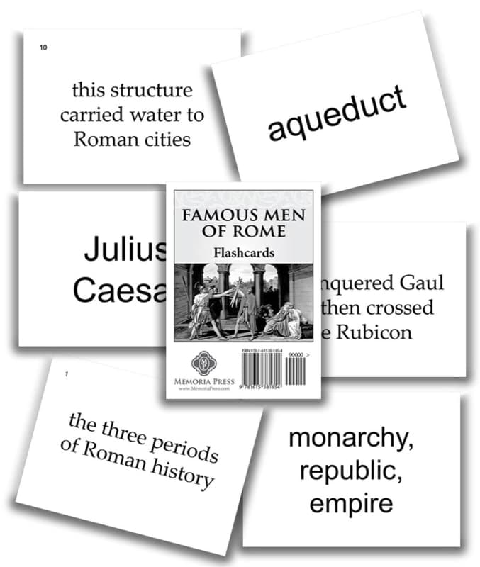 Memoria Press Famous Men of Rome Flashcards