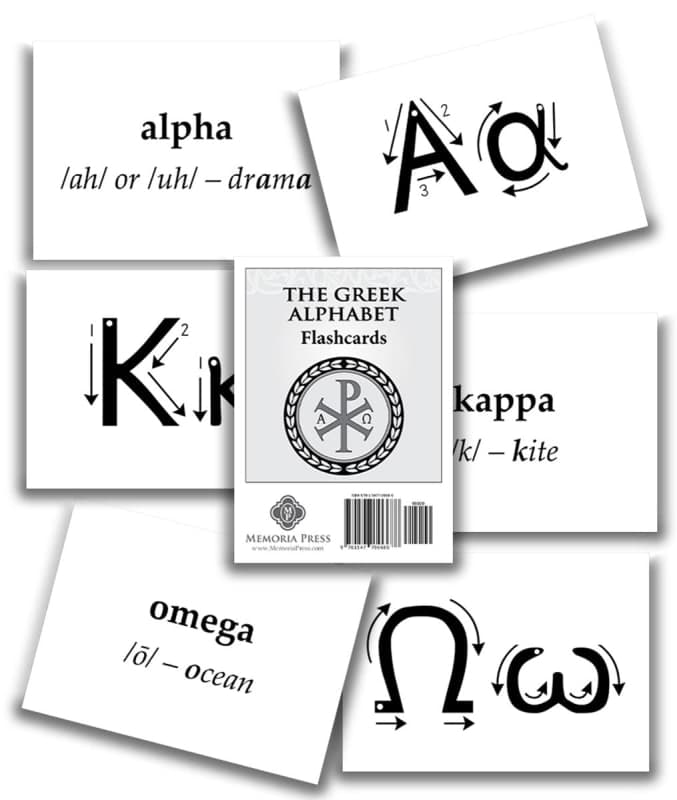 Memoria Press Greek Alphabet Flashcards