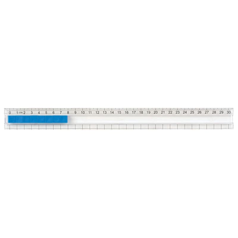 Clear-View Number Track Rule