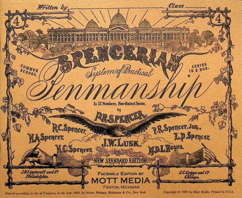 Spencerian Penmanship Copy Book 4