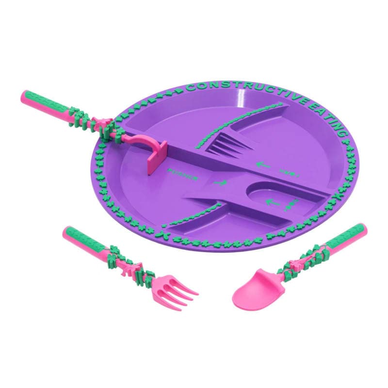 Garden Fairy Utensil Set and Plate (Constructive