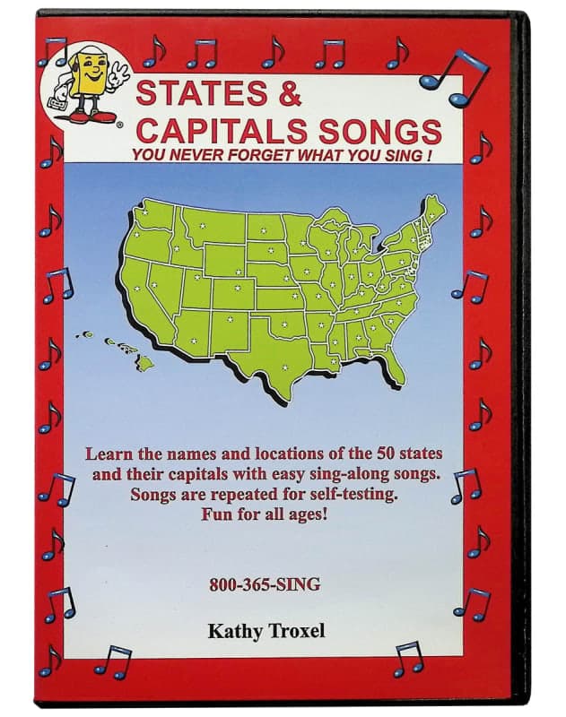 States and Capitals Songs DVD