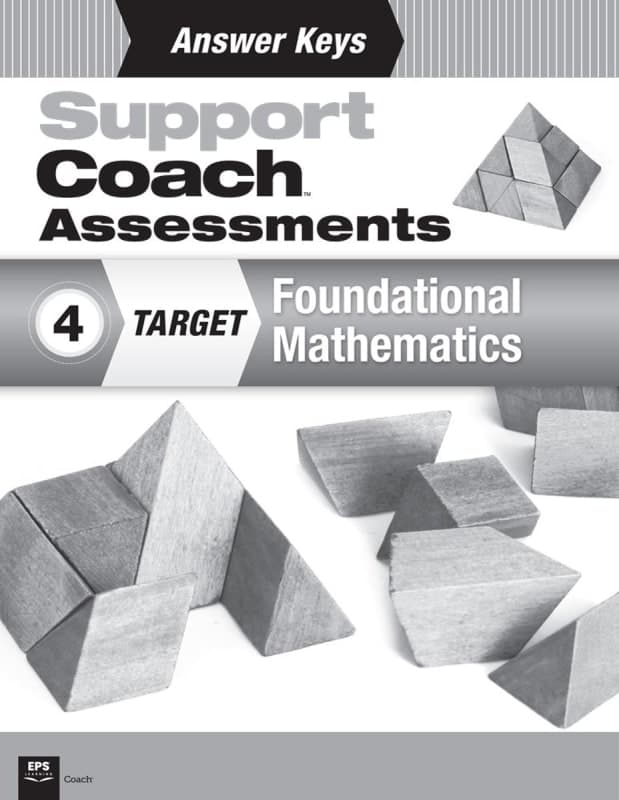 Support Coach Foundational Math Answer Key -