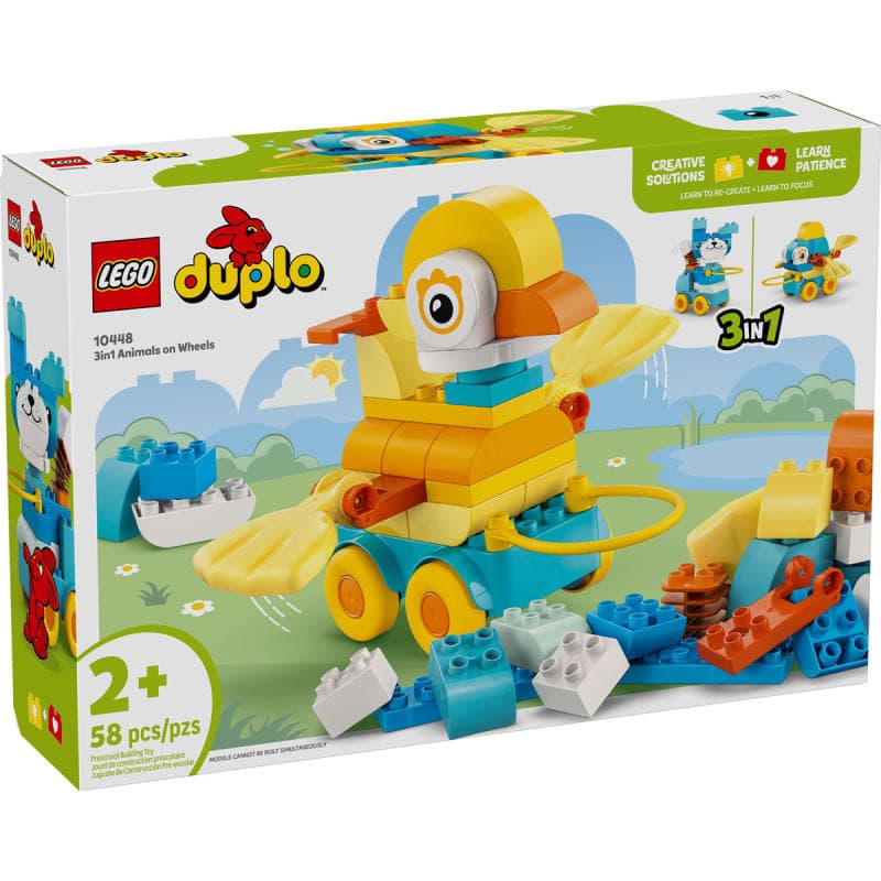 LEGO DUPLO Town 3 in 1 Animals on Wheels (10448)