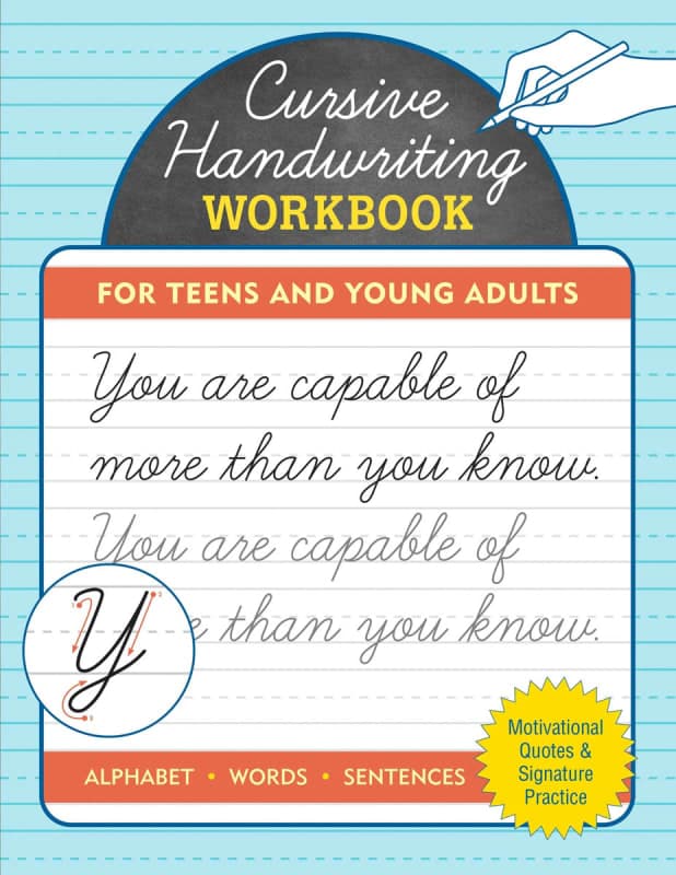 Cursive Handwriting Workbook for Teens and Young