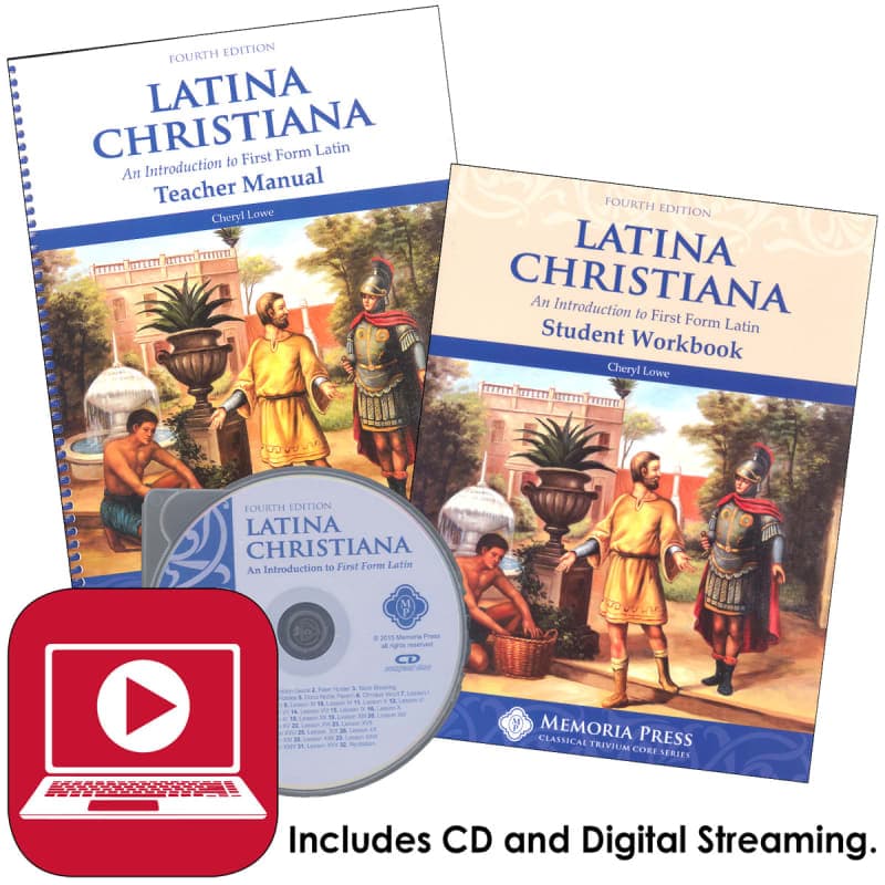 Memoria Press Latina Christiana Set with Audio CDs