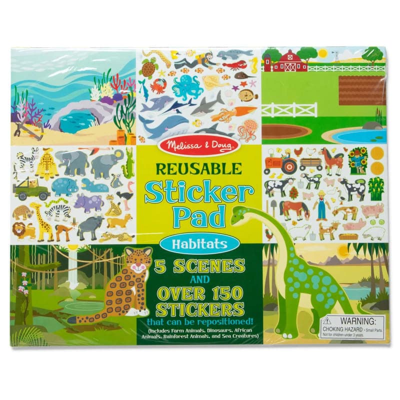 Melissa & Doug Reusable Sticker Pad - Habitats