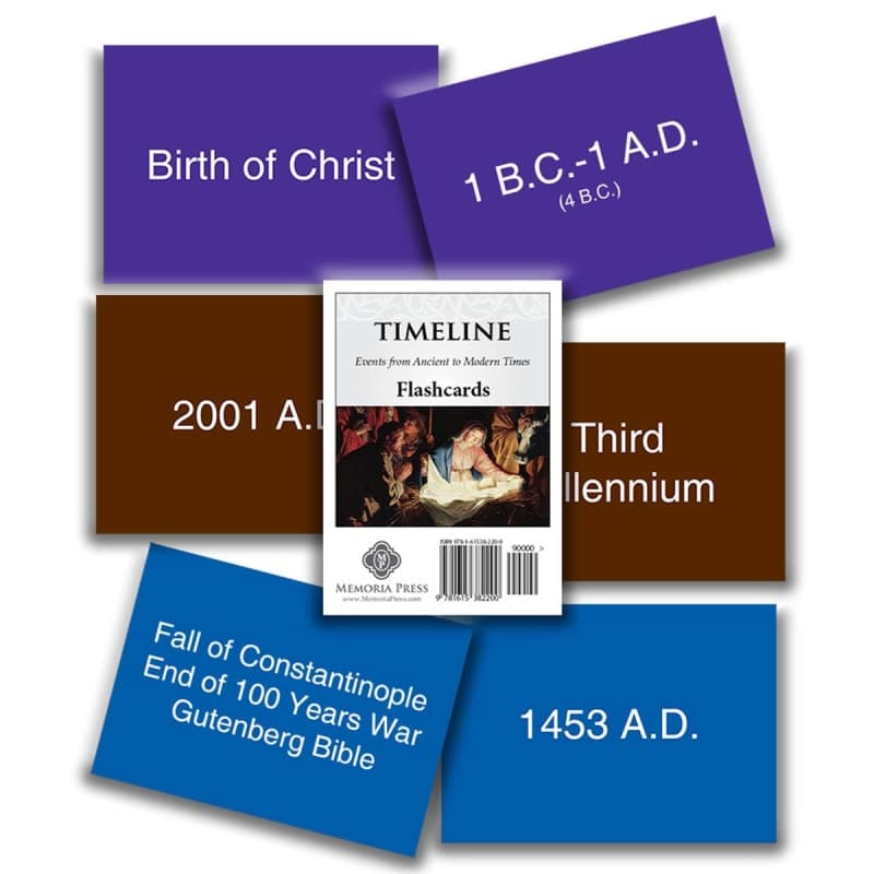 Memoria Press Timeline Student Flashcards