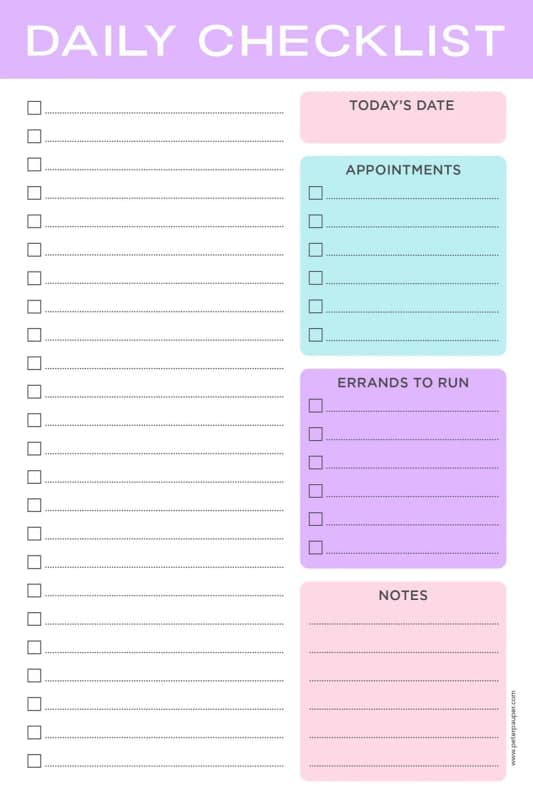 Pastel Daily Note Pad (60 sheets)