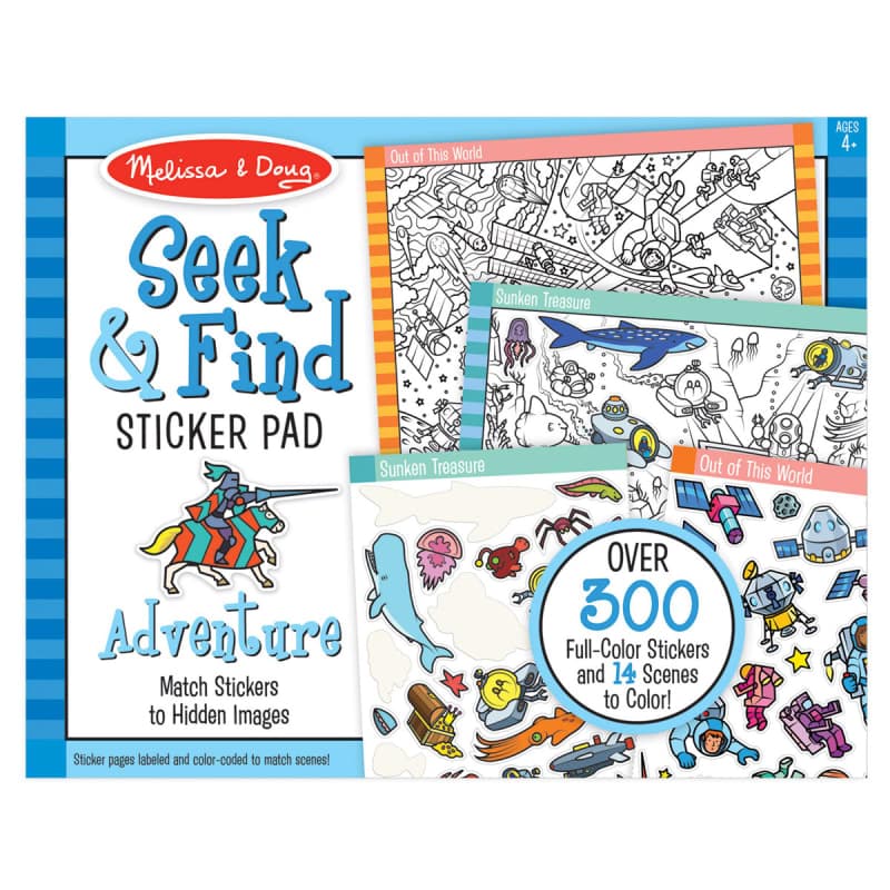 Melissa & Doug Seek & Find Sticker Pad - Adventure