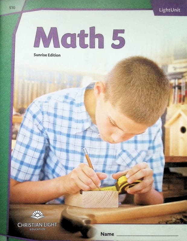 Christian Light Math LightUnit 510 Sunrise Edition