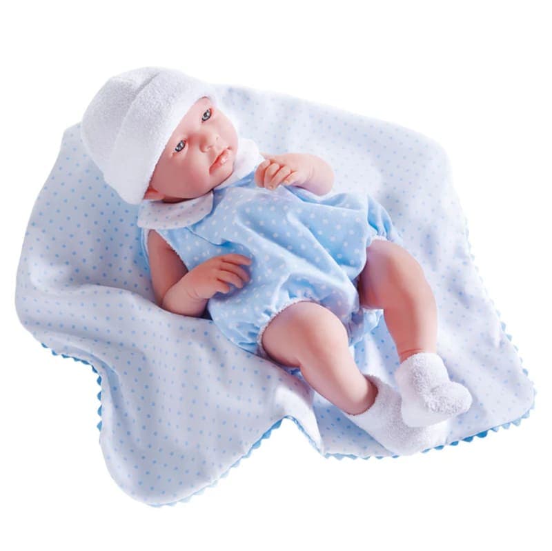 La Newborn Realistic 17" Vinyl Doll in Blue