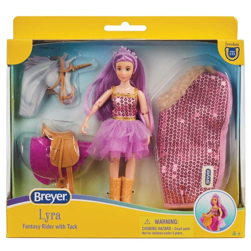 Lyra, Unicorn Rider & Tack (Breyer Freedom Series)