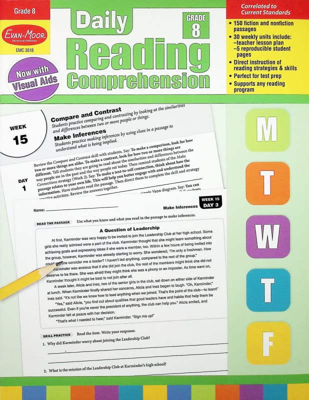 Daily Reading Comprehension Grade 8