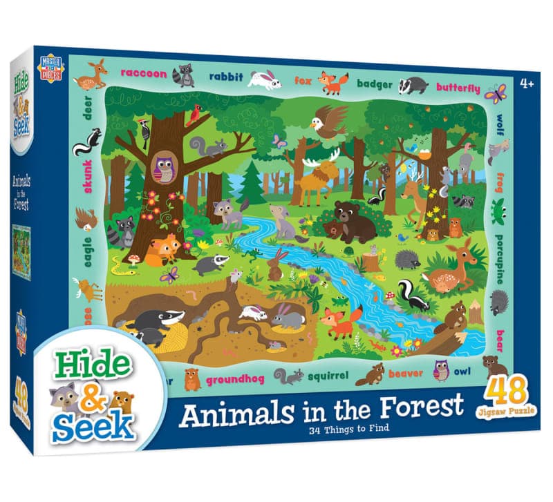 Hide & Seek - Animals in the Forest Puzzle (48