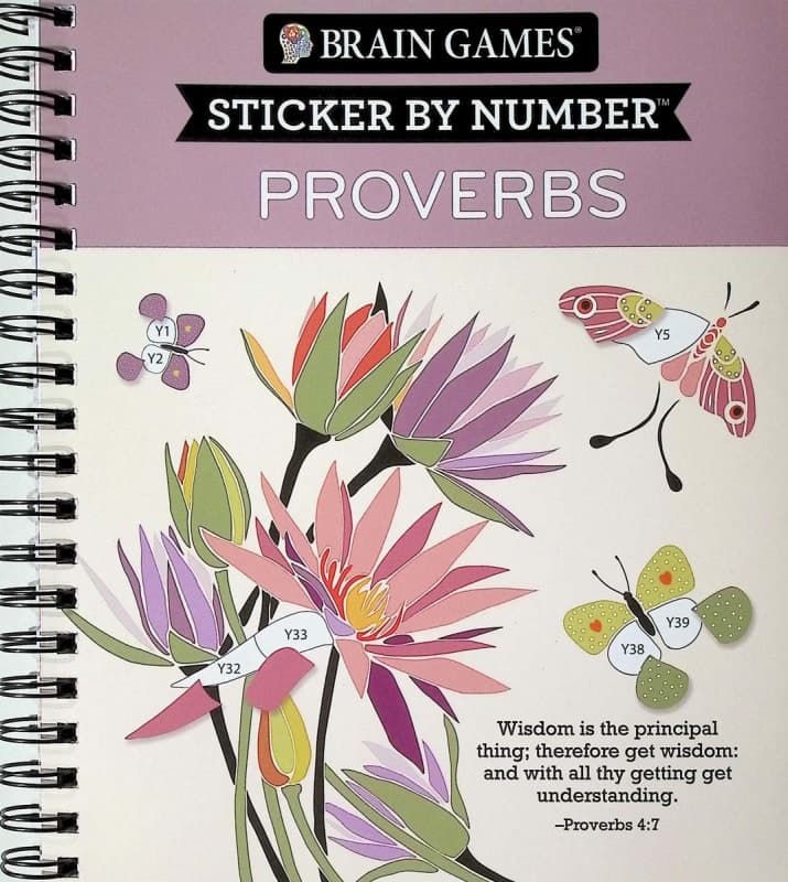 Sticker By Number: Proverbs (Brain Games) 104