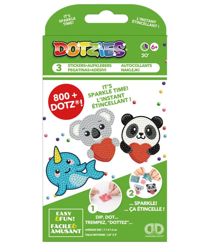 Dotzies 3 Stickers Multi Pack - Love You Chums