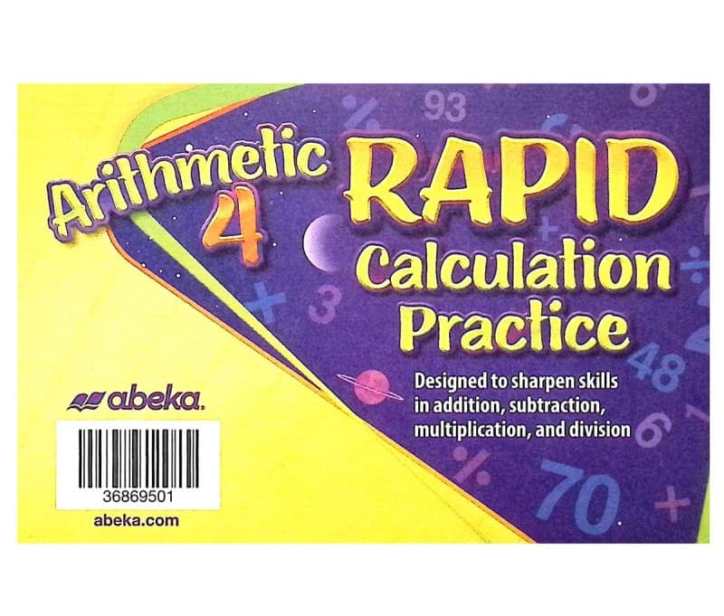 Abeka Arithmetic 4 Rapid Calculation Practice
