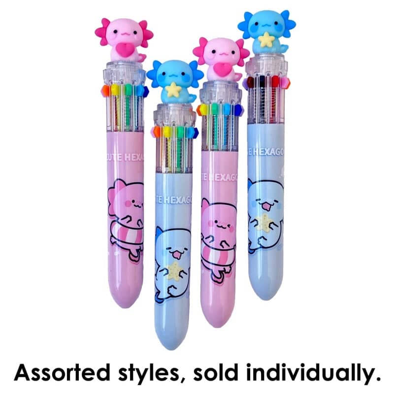 Axolotl 10 Colors Ballpen (assorted style)