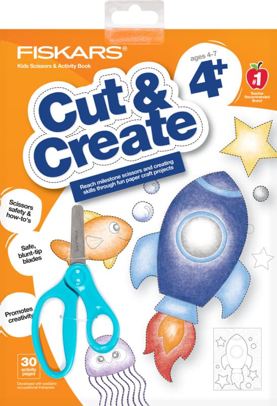 Fiskars Cut & Create 4+ with Blunt Kids 5"