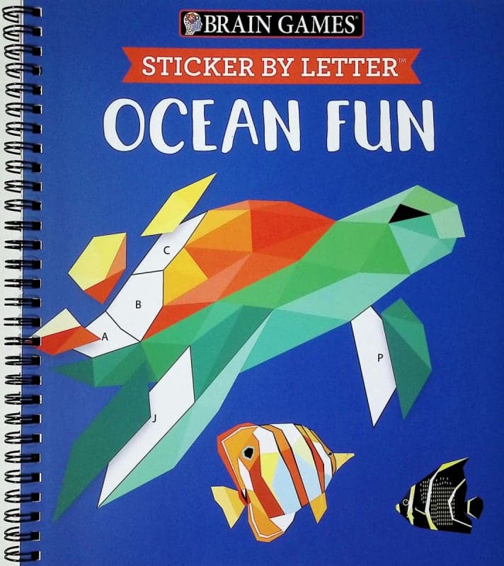 Sticker By Letter: Ocean Fun (Brain Games) 52