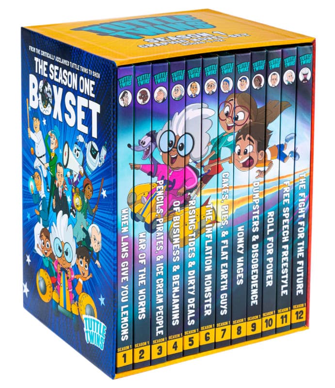Tuttle Twins Season 1 Graphic Novel Hardcover Box