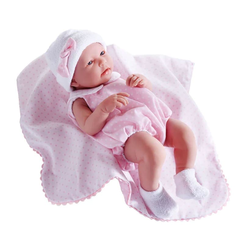 La Newborn Realistic 17" Vinyl Doll in Pink