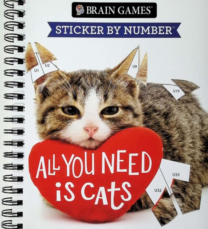 Sticker By Number: All You Need Is Cats (Brain