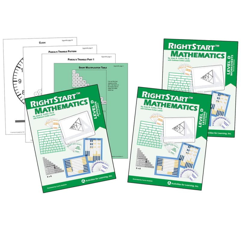 RightStart Mathematics Level D Book Bundle 2nd
