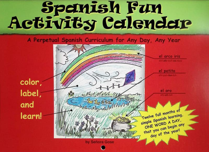 Spanish Fun Activity Calendar