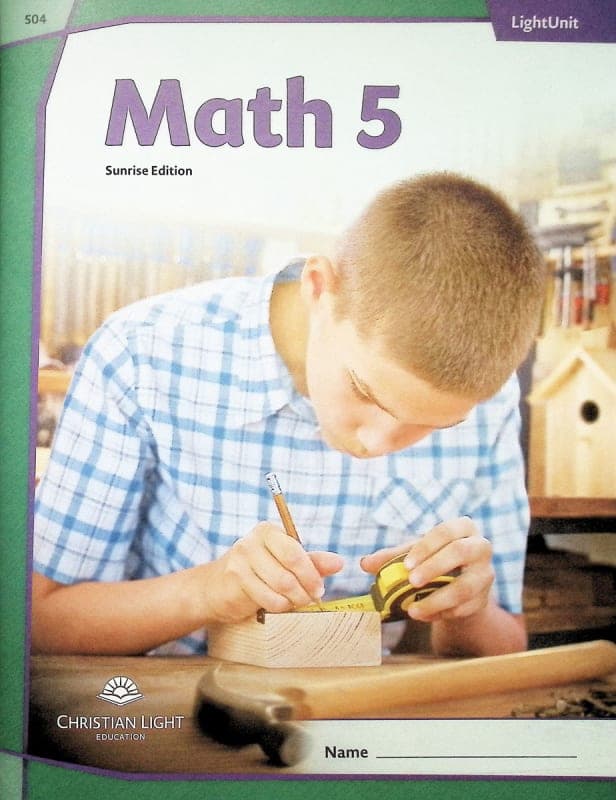 Christian Light Math LightUnit 504 Sunrise