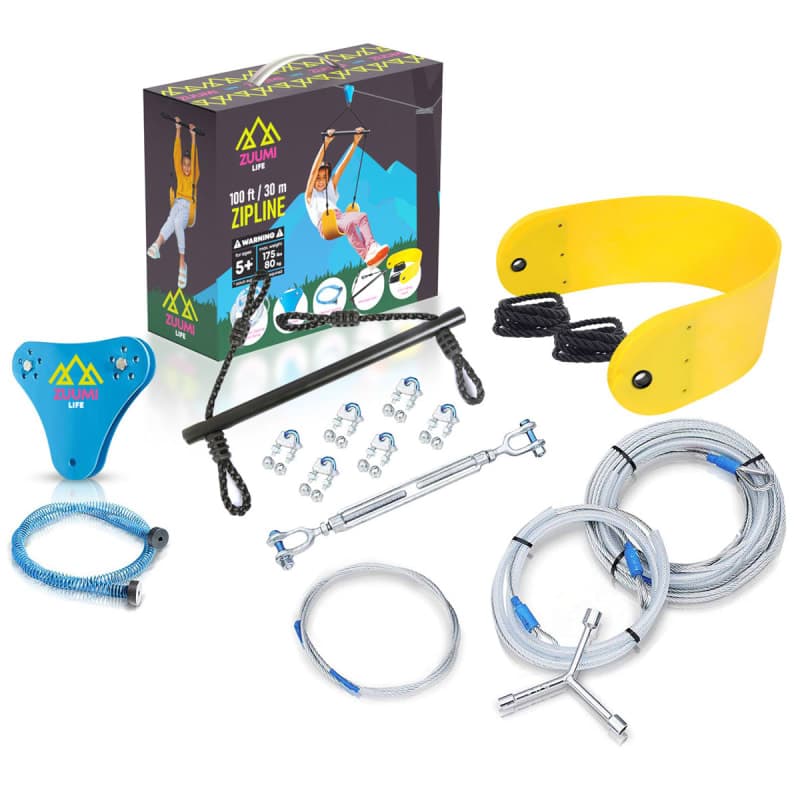 Slackers 90ft Eagle Flyer Zipline Kit with Spring