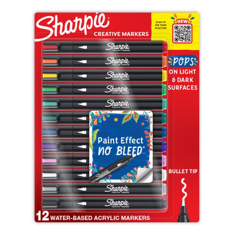 Sharpie Creative Markers Water Based Acrylic
