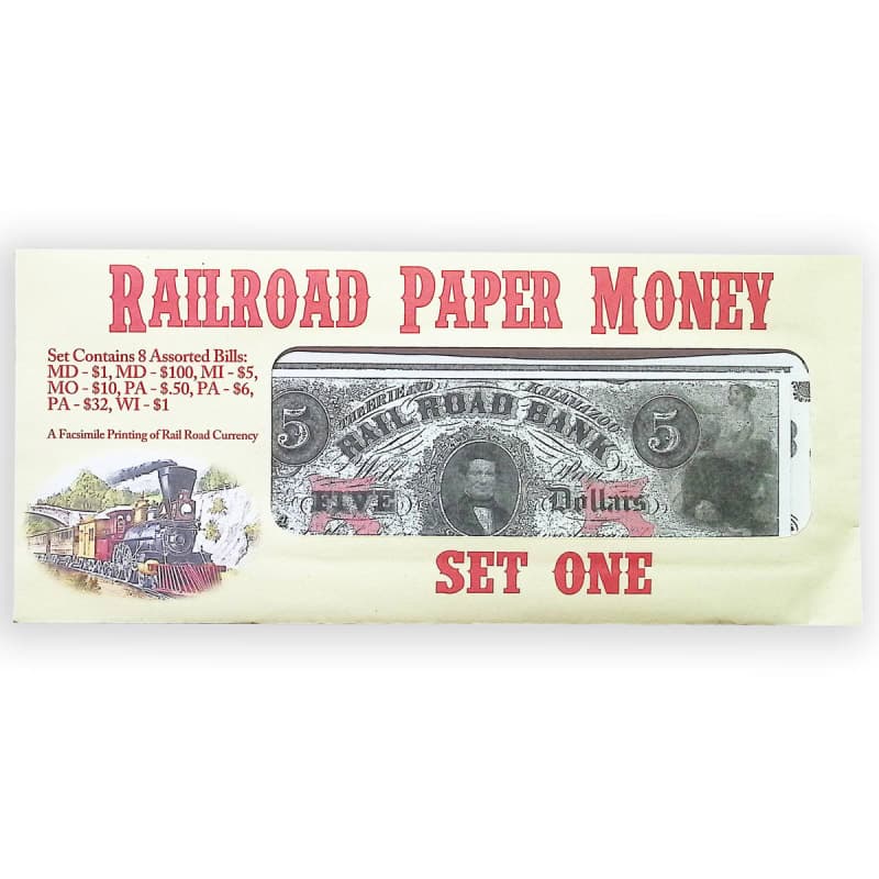 Railroad Paper Money Set 1 (Historical Paper