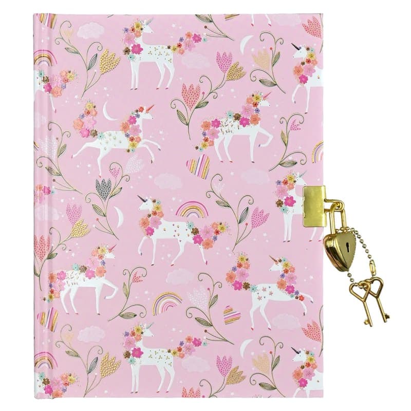 Unicorn Blooms Journal (Locking Journal)