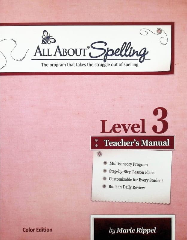 All About Spelling Level 3 Teacher's Manual