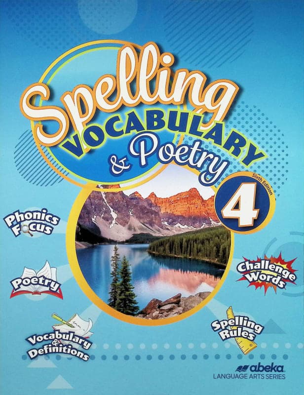 Abeka Spelling, Vocabulary, and Poetry 4 Student