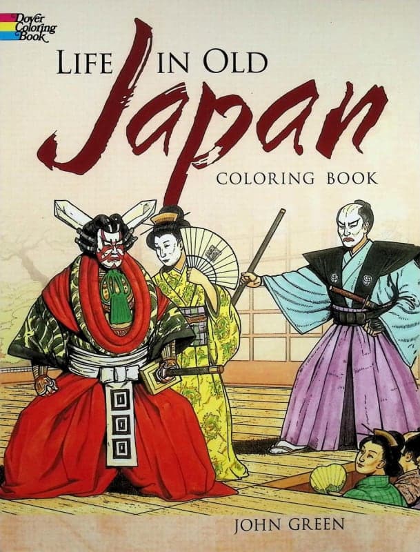 Life in Old Japan Coloring Book