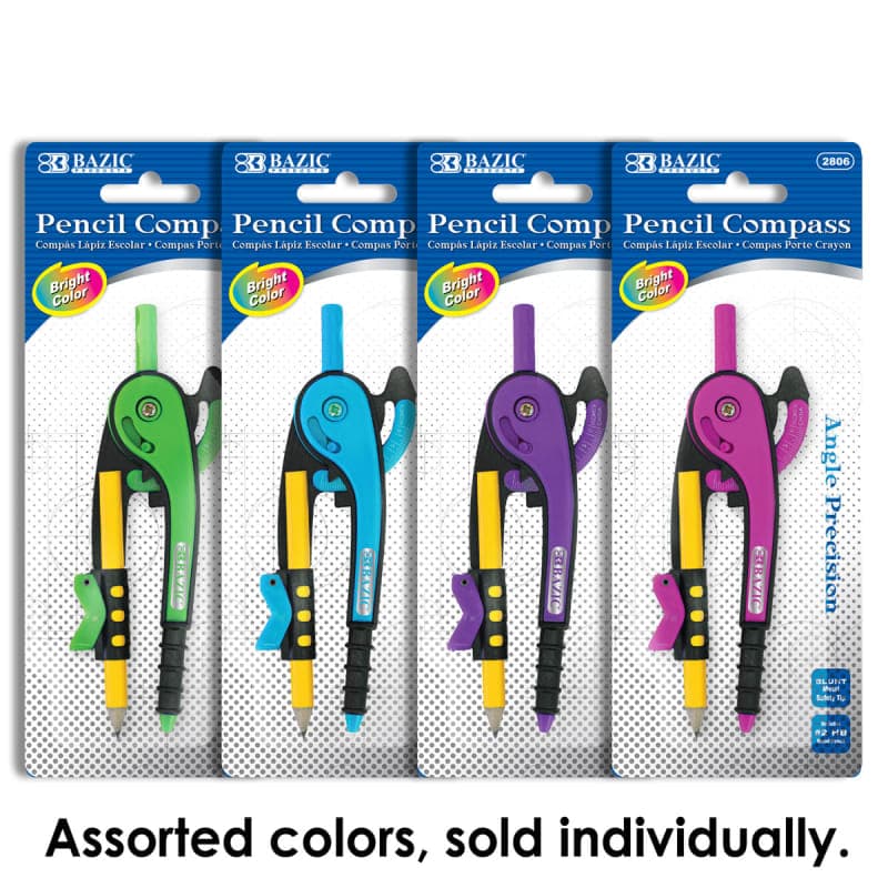 Scale-Arm Compass with #2 Wood Pencil - assorted