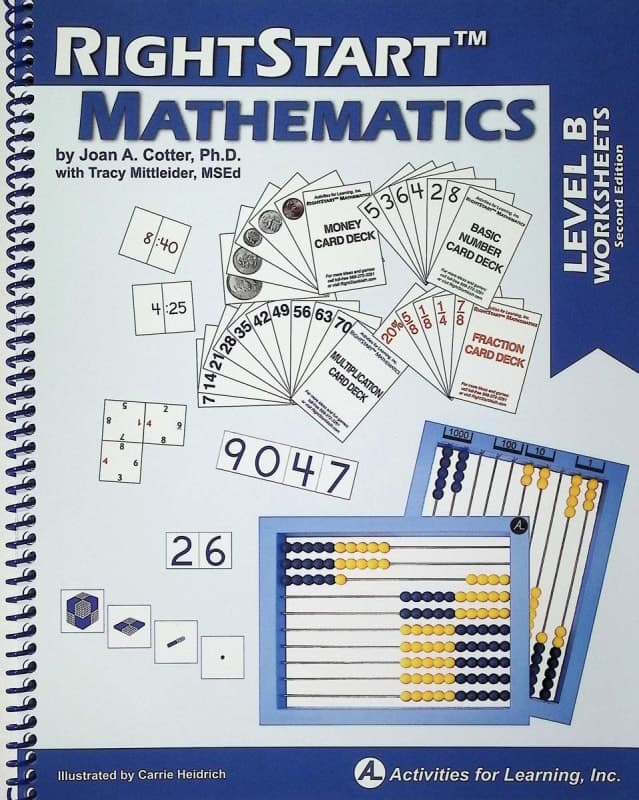 RightStart Mathematics Level B Worksheets 2nd