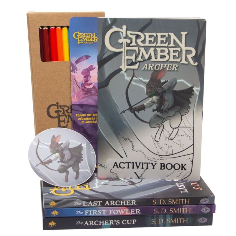Green Ember Archer 3 Book Set, Activity Book,