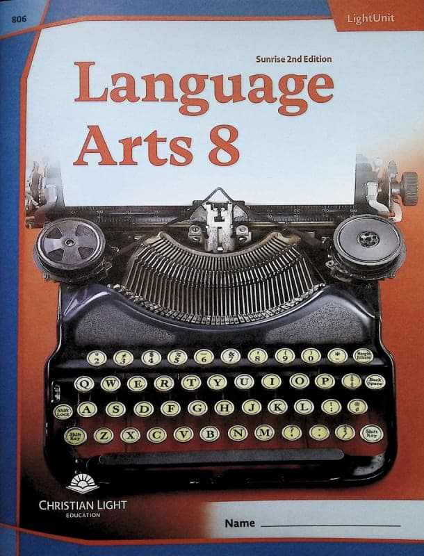 Language Arts LightUnit 806 Sunrise 2nd Edition
