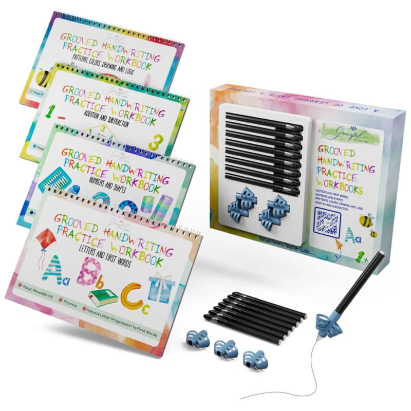 Grooved Handwriting Early Learning Workbooks (4
