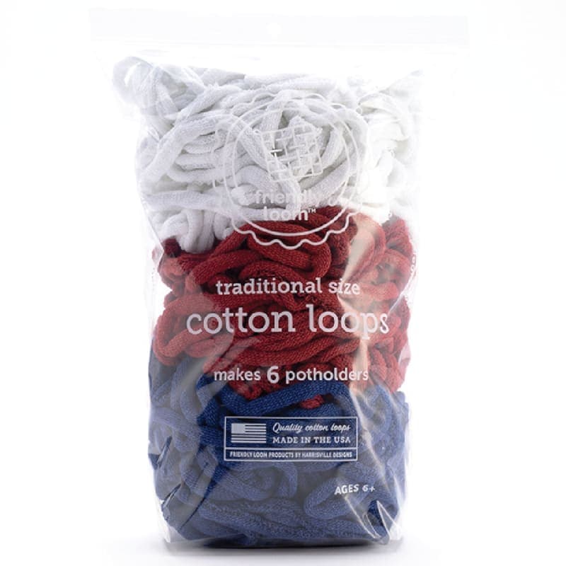 Friendly Loom Potholder Cotton Loops - 4th of