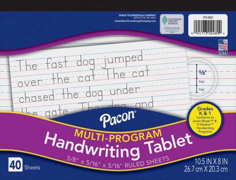 Multi-Program Handwriting Tablet - Conforms to
