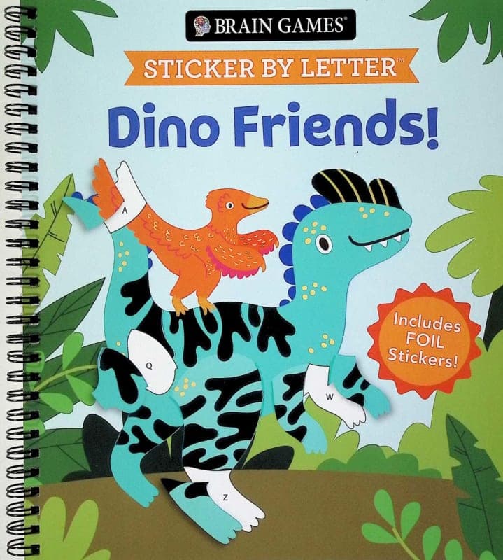 Sticker By Letter: Dino Friends (Brain Games) 52