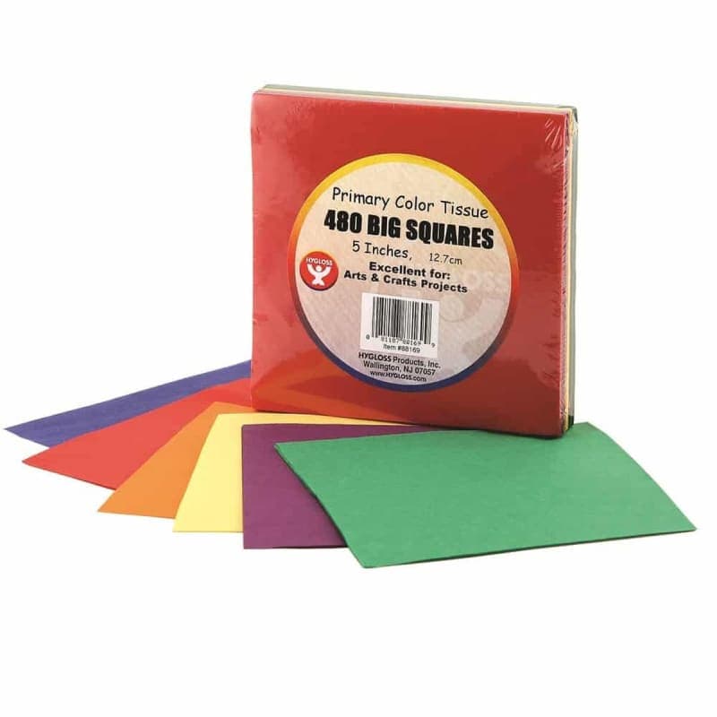 Tissue Paper Assorted Primary Colors Tissue