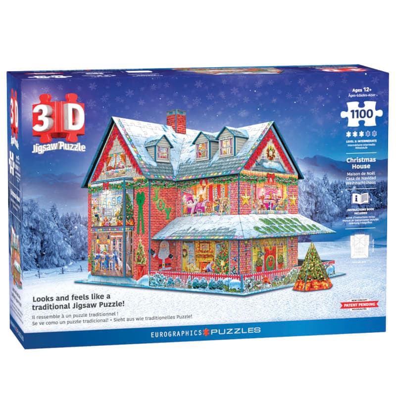 Eurographics Christmas House 3D Jigsaw Puzzle -