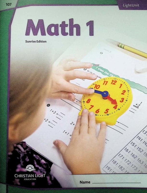 Christian Light Math LightUnit 107 Sunrise Edition