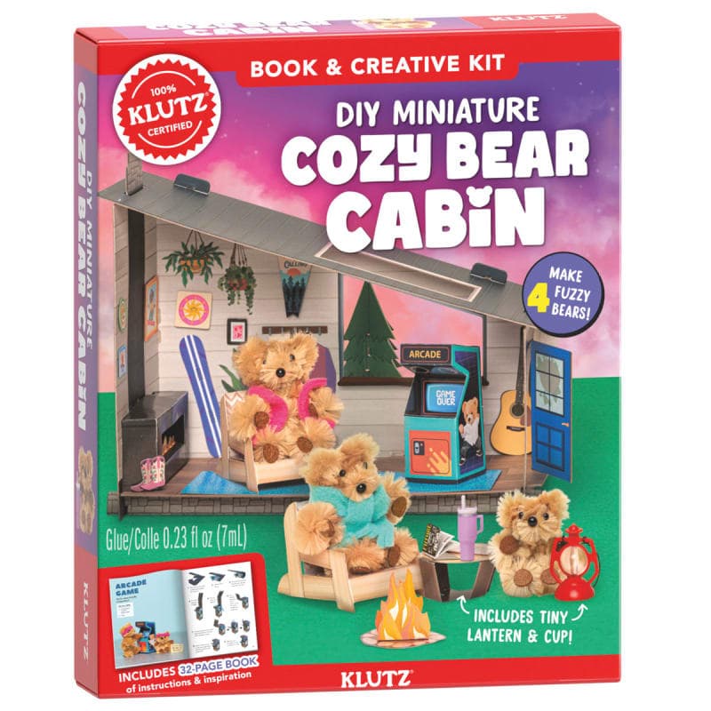Klutz DIY Miniature Cozy Bear Cabin